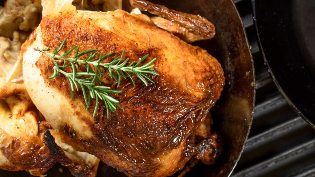 Poulet rôti aux herbes