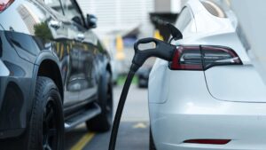 Tesla en plein chargement