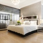 luxury bedroom suite and bathroom